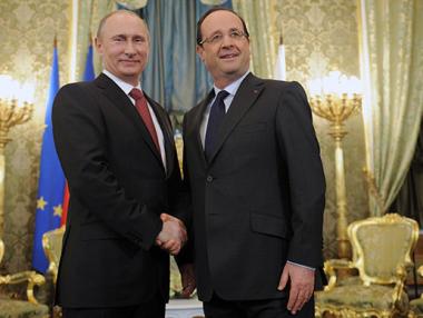 Извънредна среща между Путин и Оланд