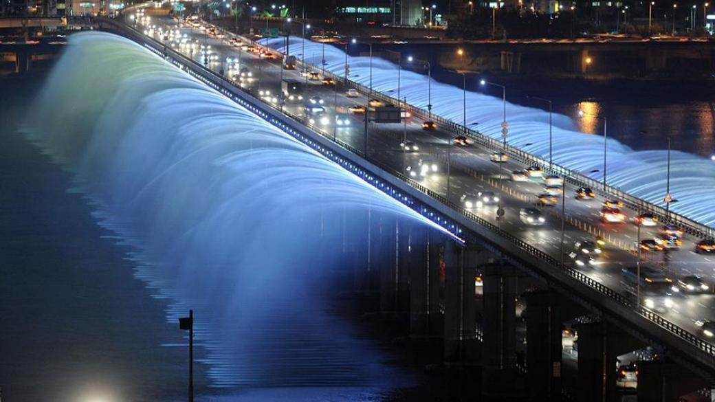 Невероятните фонтани в Сеул