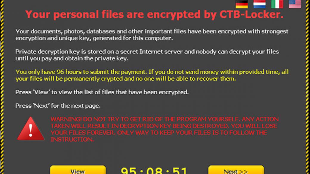 CTB-Locker: Поредният вирус, искащ откуп