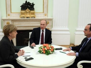 Меркел, Оланд и Путин с нов план за кризата в Украйна