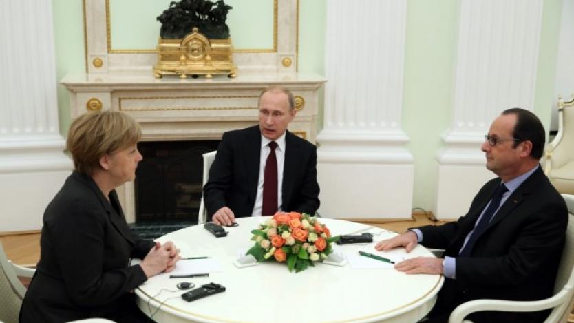 Меркел, Оланд и Путин с нов план за кризата в Украйна