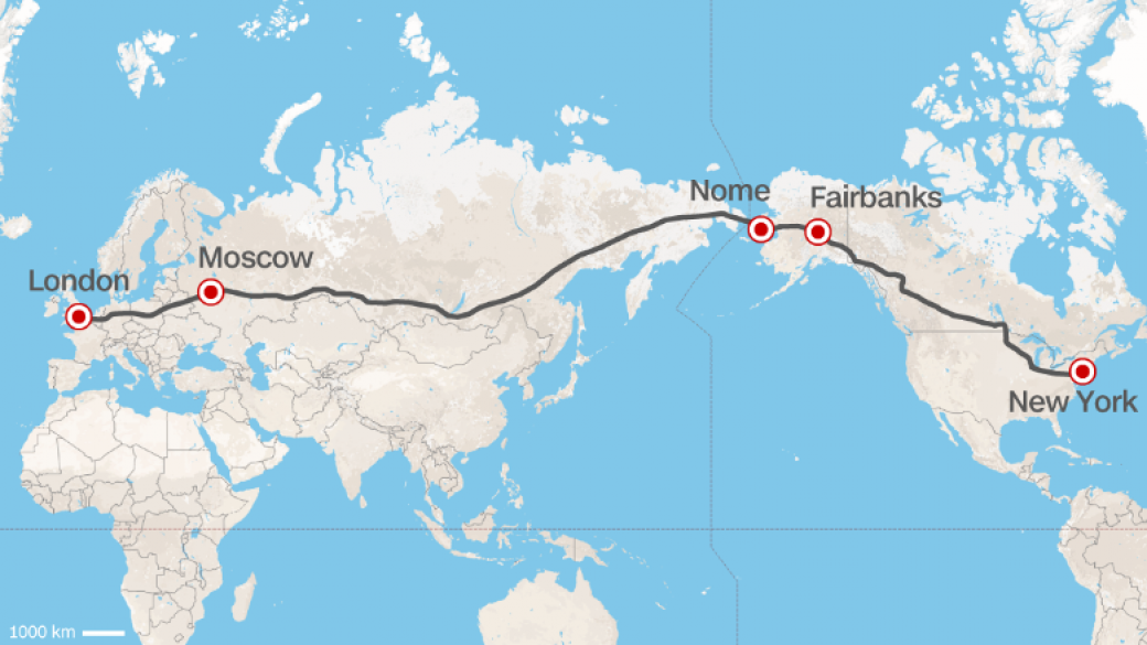 Русия иска да строи магистрала от Лондон през Москва до Ню Йорк