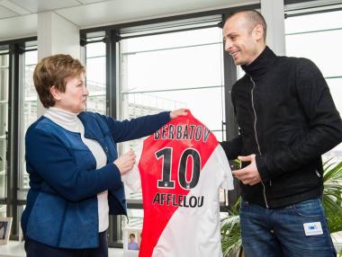 Бербатов на гости на Кристалина Георгиева в ЕК