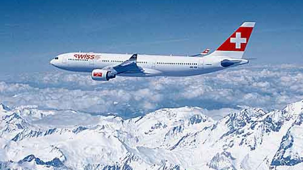 Swiss Air пускат директни полети между София и Цюрих
