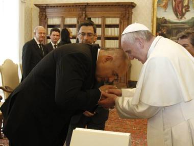 Папа Франциск прие на аудиенция Бойко Борисов