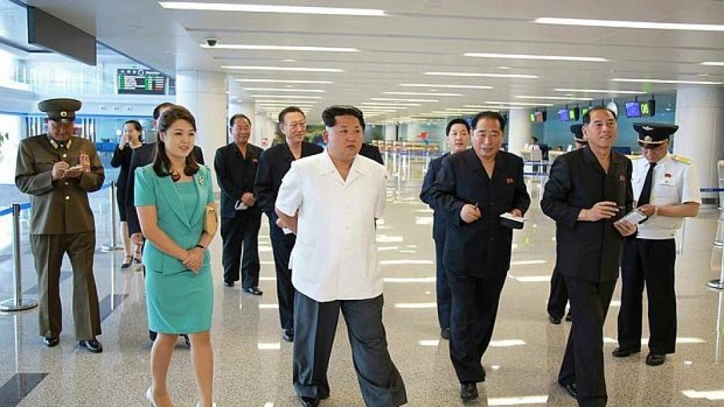 Ким Чен-ун откри нов терминал на Летище Пхенян
