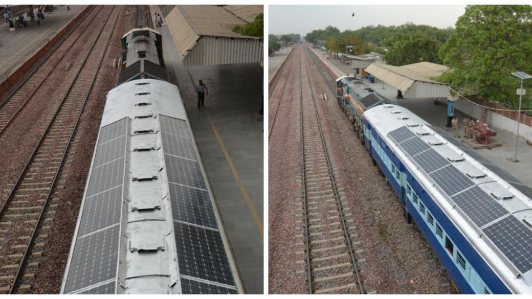 Индия проектира влак със слънчево захранване