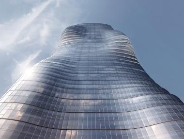 Новият заоблен небостъргач в Мелбърн