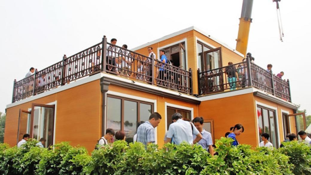 Китайска фирма построи къща за по-малко от три часа