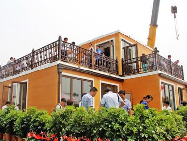 Китайска фирма построи къща за по-малко от три часа