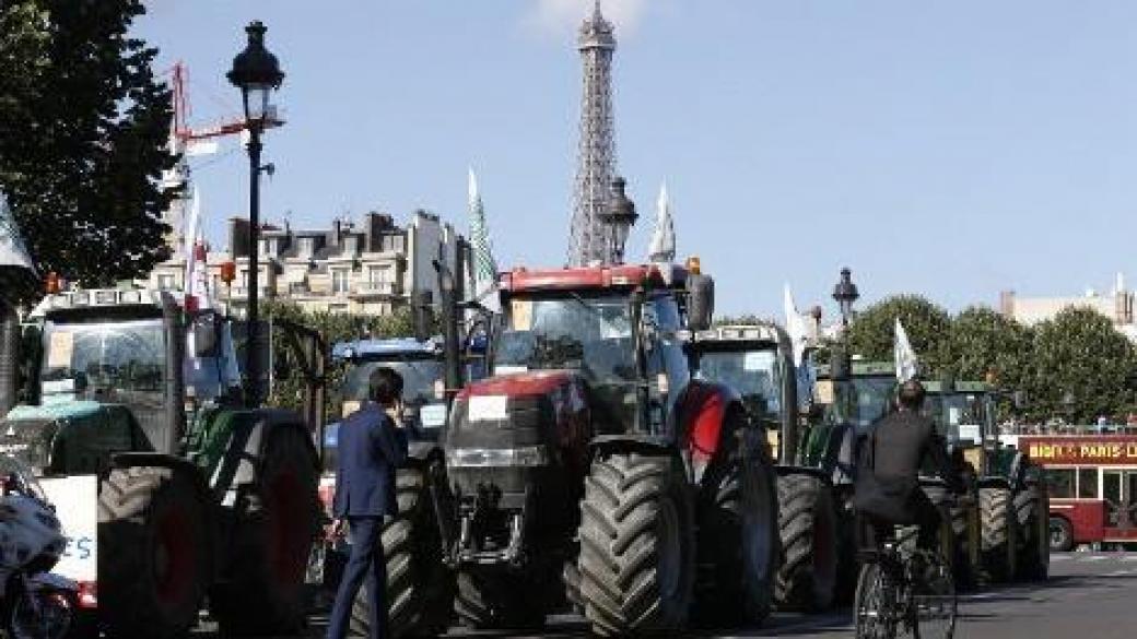 Париж блокиран заради протести на земеделци