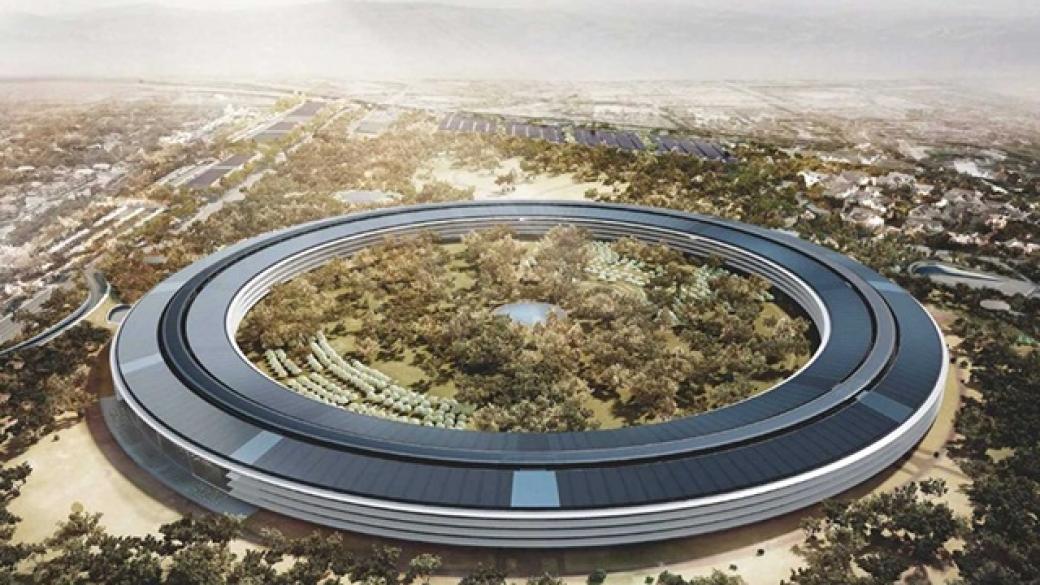 Ето новата сграда на Apple от въздуха