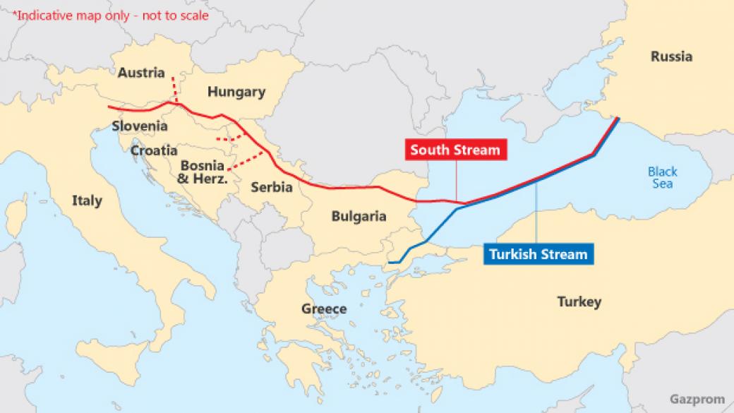 Анкара замразява „Турски поток“