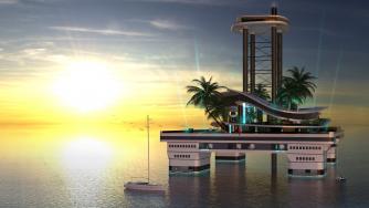 Уникална яхта - остров