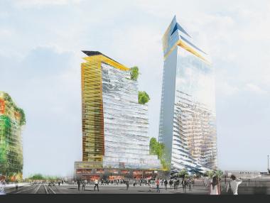 Париж строи две наклонени кули