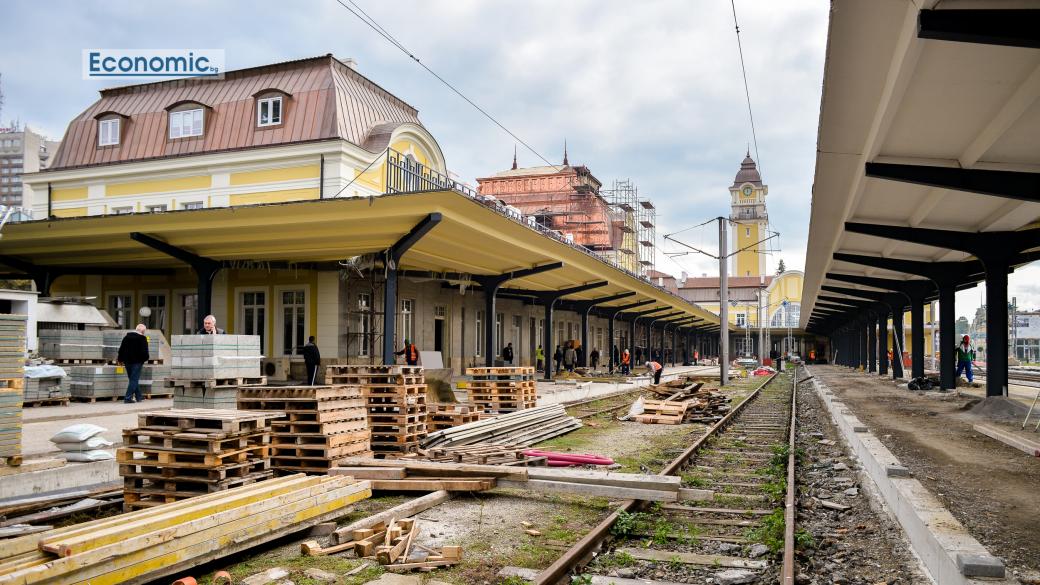 Завършени са 60% от строителните дейности по гара Бургас