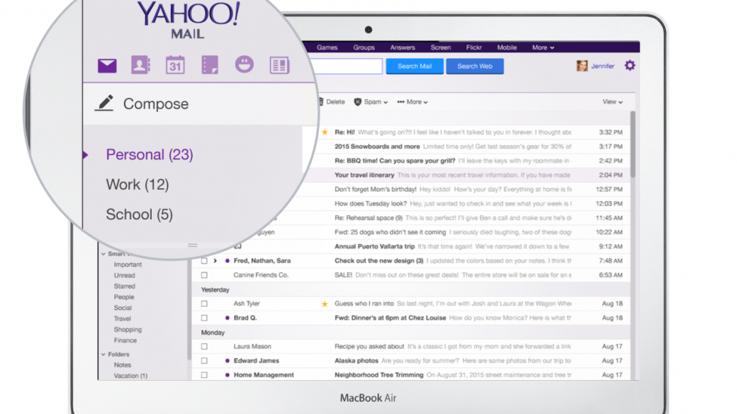 Yahoo Mail елиминира паролата за достъп