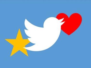 Twitter смени звездата със сърце