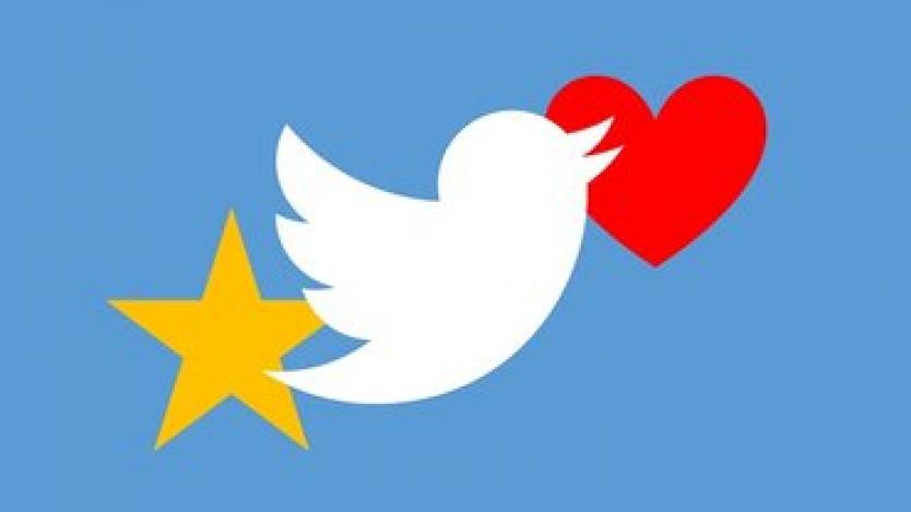 Twitter смени звездата със сърце
