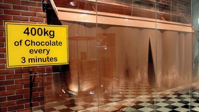 Водопади от шоколад потичат в гръцки музей