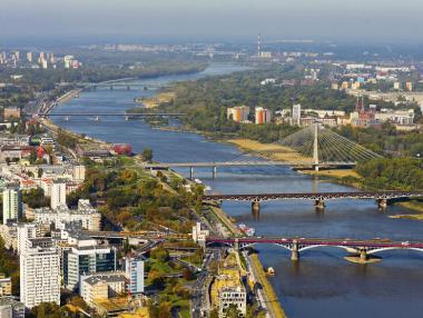 Красотата на Варшава от въздуха