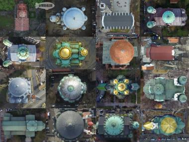 16 софийски църкви, снимани с дрон