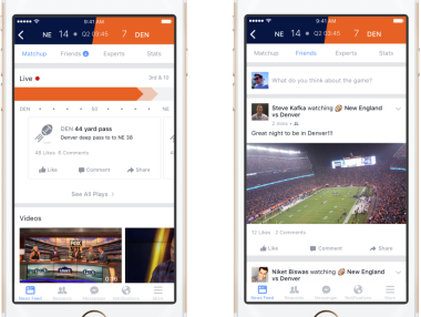 Facebook стартира платформа за спортни резултати и коментари