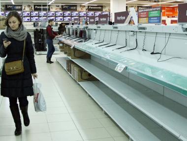 Спад на потреблението в Русия заради кризата