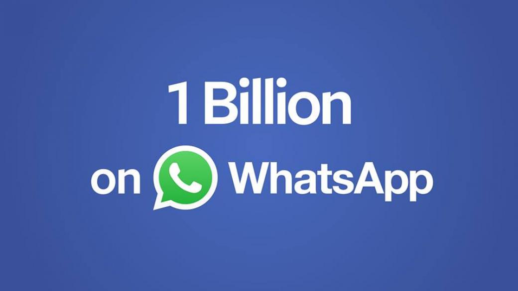 WhatsApp  с 1 милиард потребители