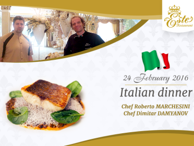Шеф Роберто Маркезини гостува в ресторант ESTE