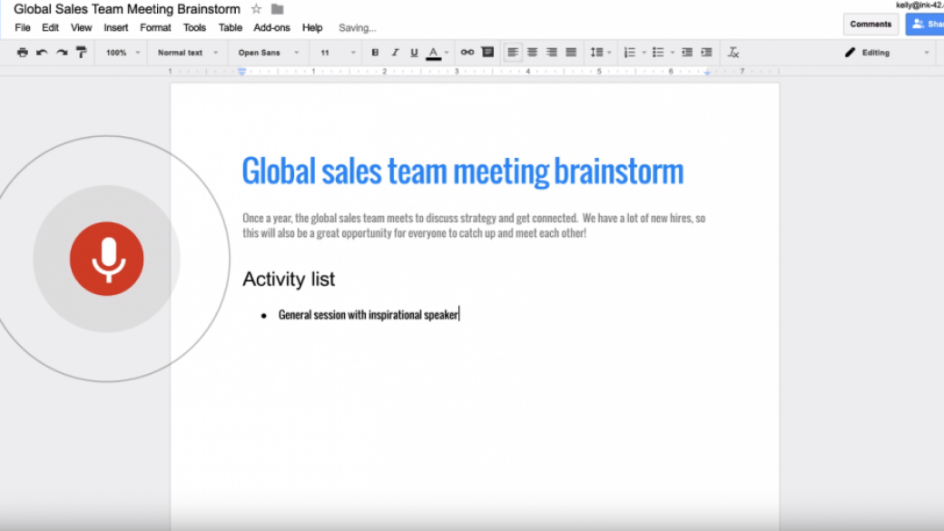 Google добави гласово разпознаване в Docs