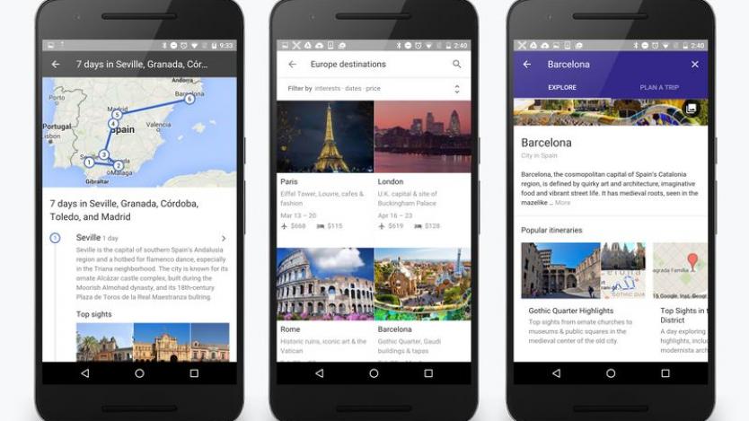 Google с нова услуга за планиране на ваканции