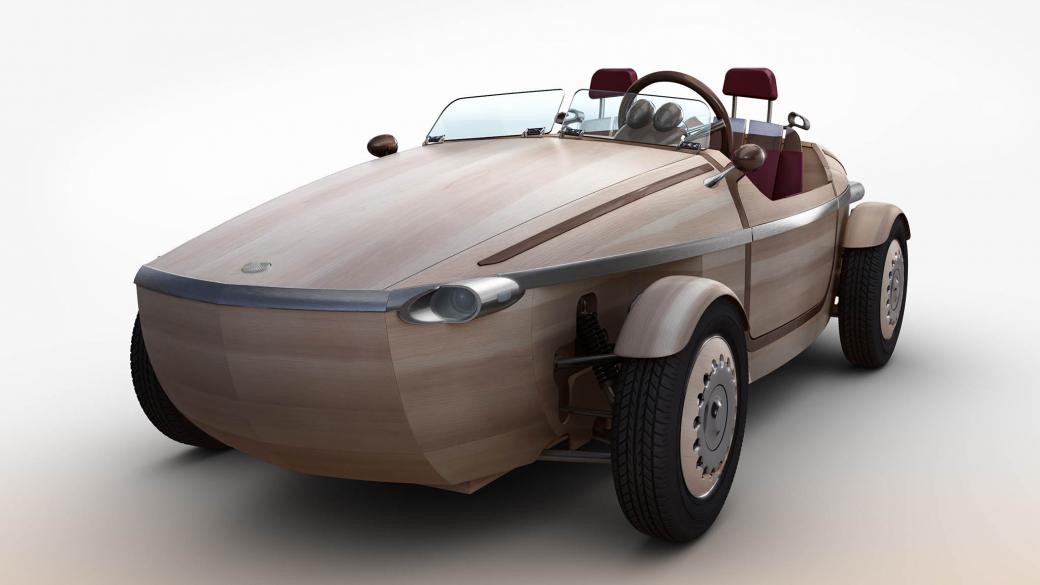 Toyota представи дървен автомобил