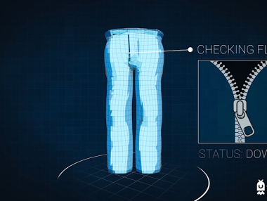 Цип ви предупреждава, ако не е закопчан