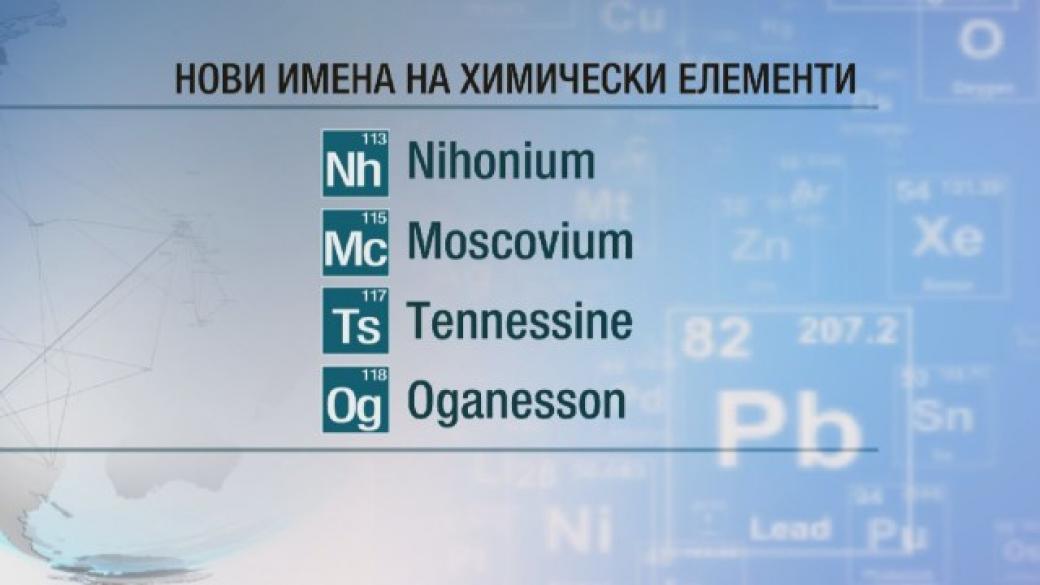 Учени откриха 4 нови химични елемента