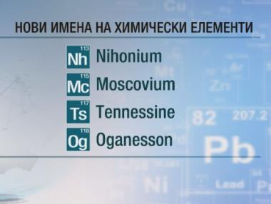 Учени откриха 4 нови химични елемента