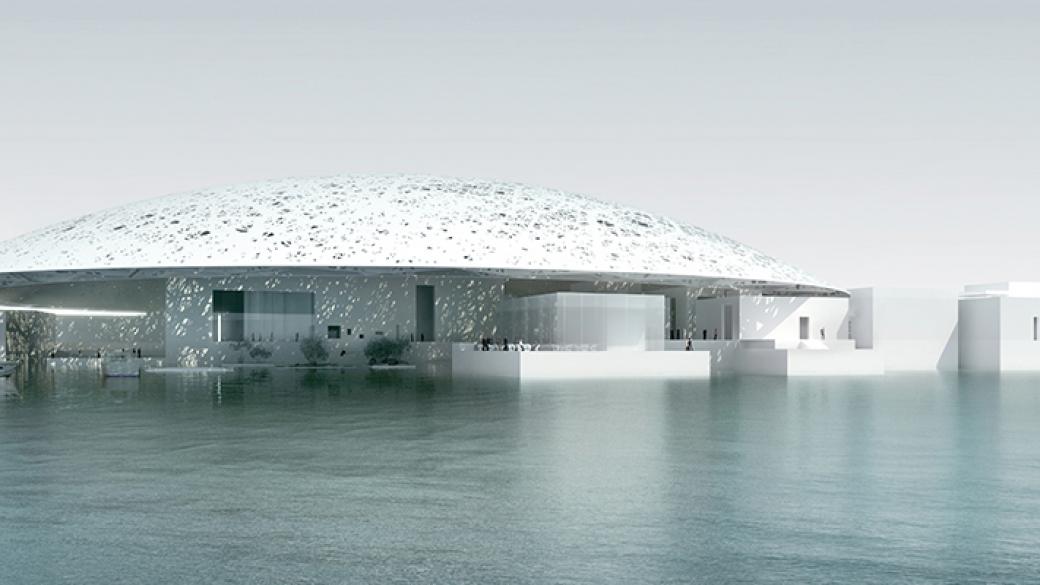 Лувърът в Абу Даби вече плава