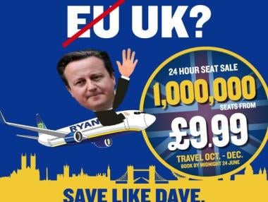 Заради Brexit Rуаnаіr пycнa 1 млн. билeтa по 9,99 евро