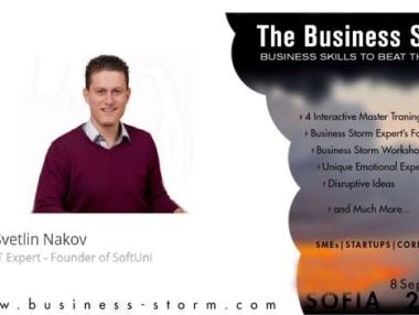 Светлин Наков и Марина Стефанова лектори на „Бизнес буря“