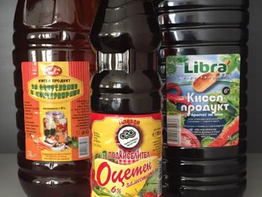 Продават оцетни заместители с опасна киселина