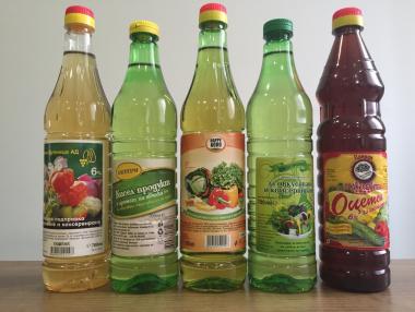 Имитациите на оцет да се продават на отделни щандове