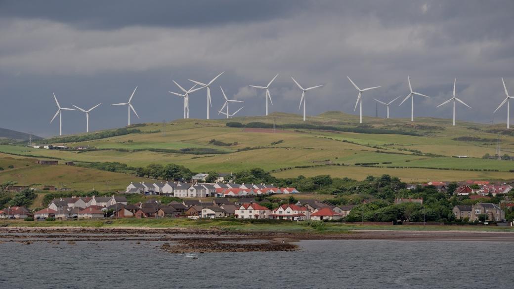 Шотландия изкара цял ден само на зелена енергия