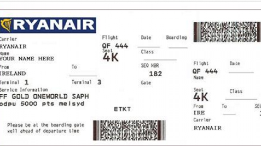 Фалшиво съобщение за безплатни билети на Ryanair