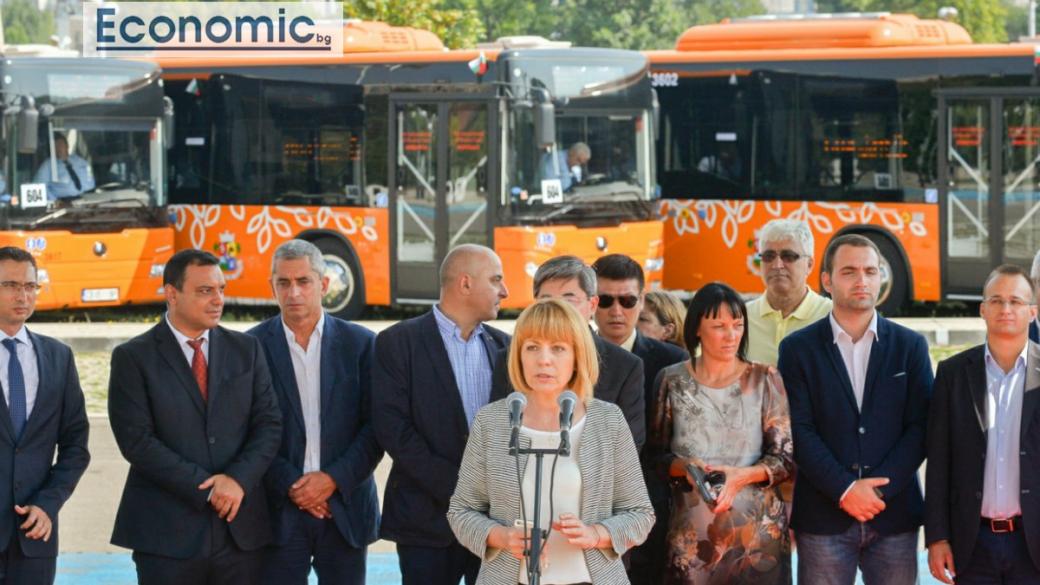 Новите автобуси тръгват по улиците на София