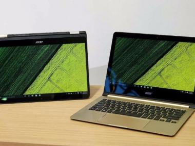 Acer показа най-тънките лаптопи