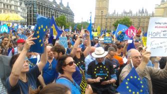 Британците на протест срещу Brexit