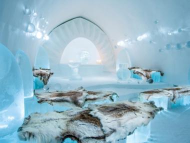 Уникален леден хотел в Швеция