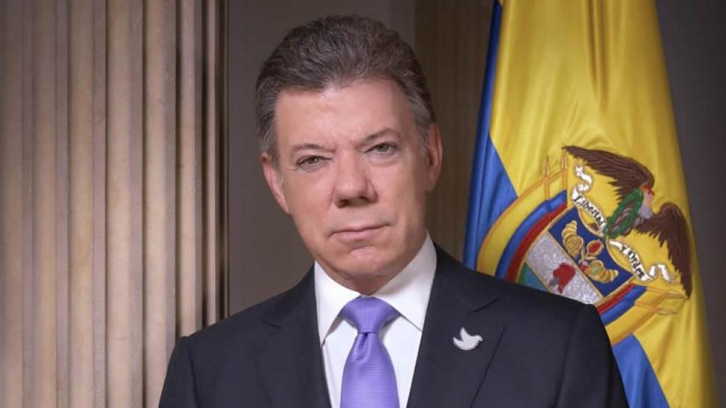 Президентът на Колумбия с Нобел за мир