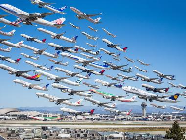 Как изглежда въздушният трафик