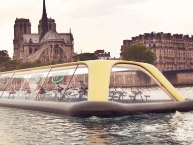 Дизайнерско студио предлага плаващ фитнес по Сена в Париж